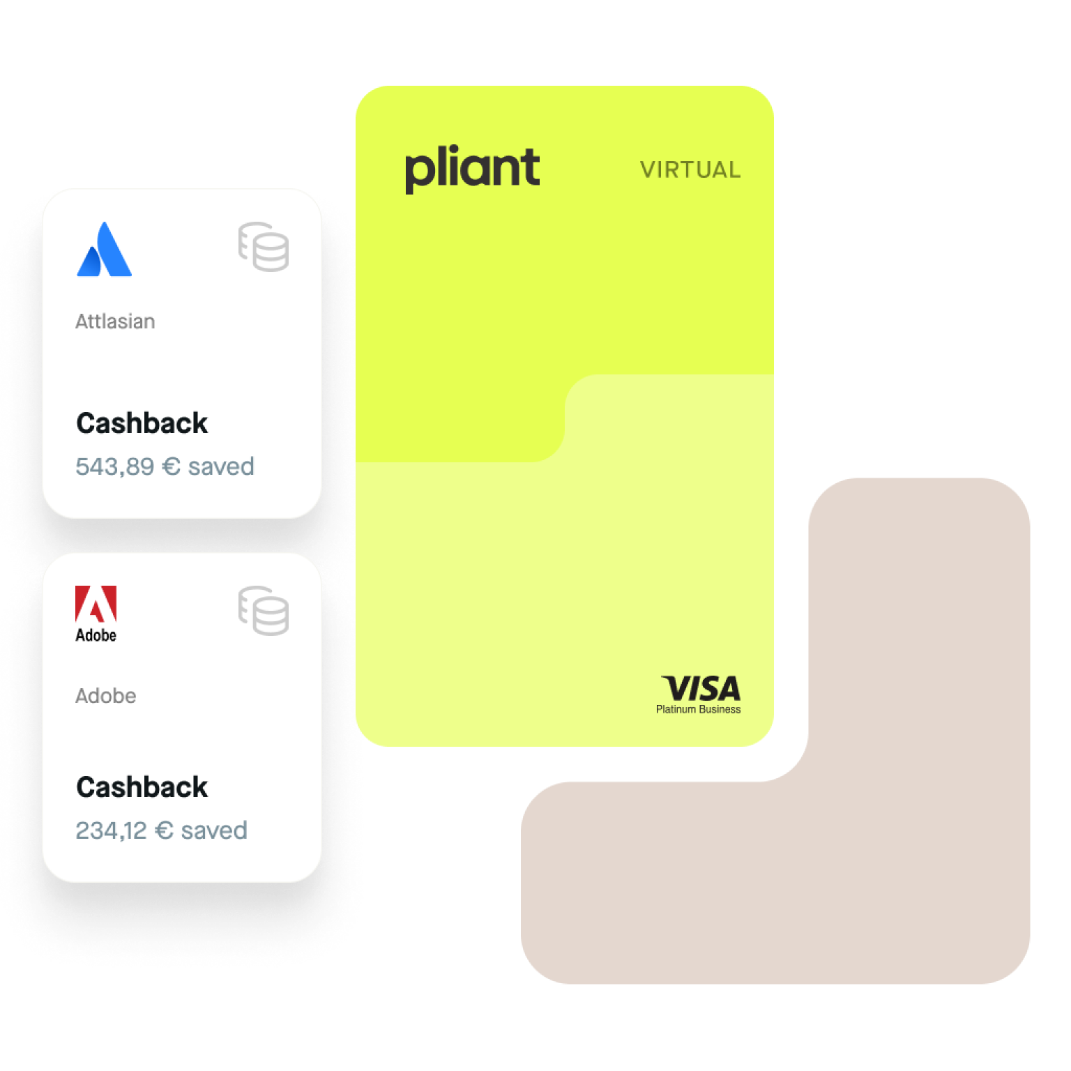 Pliant business credit cards with cashback